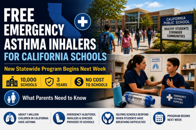 California Schools to Get Free Emergency Asthma Inhalers: What Parents Need to Know