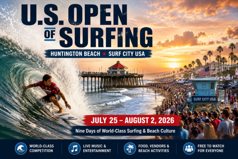 Huntington Beach Hosts 2026 U.S. Open of Surfing: Nine Days of World-Class Competition