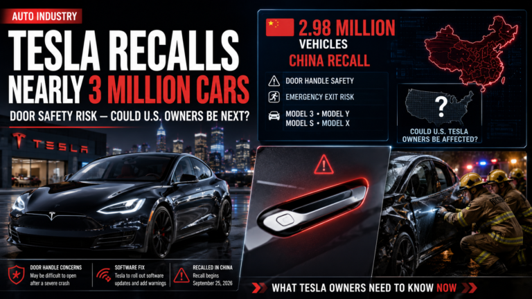 Tesla Recalls Nearly 3 Million Cars Over Door Safety Risk — Could U.S. Owners Be Next?